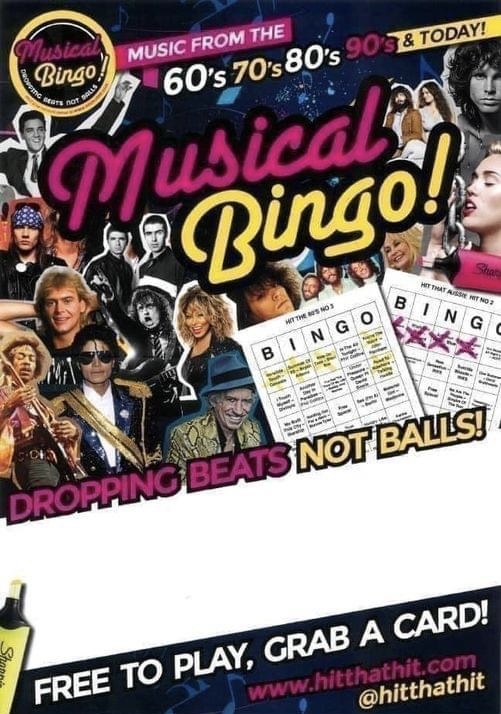 Musical Bingo BBBC